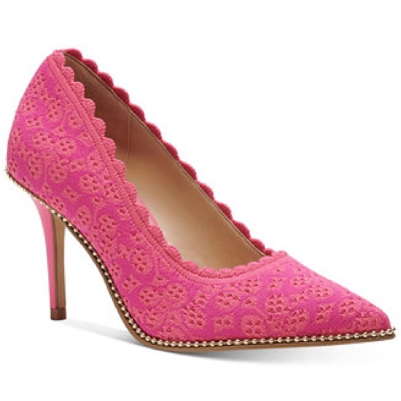 Coach Shoes - Coach Waverly Pink and Orange Stiletto Heels